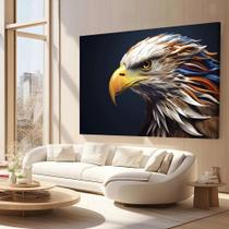 Quadro Decorativo Águia Colorida Arte Tecido Canvas Quadro Decorativo Águia Colorida Arte Tecido Canvas