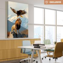 Quadro Decorativo Águia e o Leão