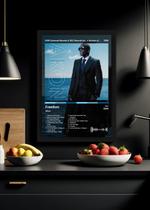 Quadro Decorativo Akon Freedom (Dark) Com Vidro Preta Tamanho:21cm x 30cm (A4)