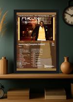 Quadro Decorativo Akon Konvicted (Colored) Com Vidro Preta Tamanho:21cm x 30cm (A4)