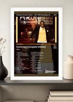 Quadro Decorativo Akon Konvicted (Dark) Com Vidro Branca Tamanho:21cm x 30cm (A4)