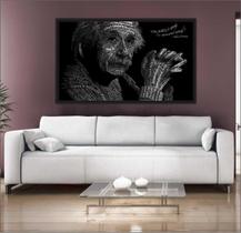 Quadro Decorativo Albert Einstein Com Moldura Salas Decorações Quadro Decorativo Albert Einstein Com Moldura Salas Decorações