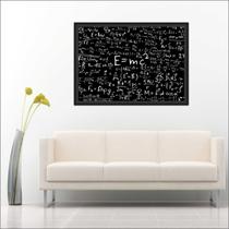 Quadro Decorativo Albert Einstein Teoria Da Relatividade Matemática Fórmulas