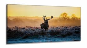Quadro Decorativo Alce em Tecido Canvas 130x60 Quadro Decorativo Alce em Tecido Canvas 130x60