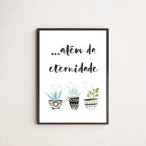 Quadro Decorativo Além da Eternidade 45x34cm - com vidro