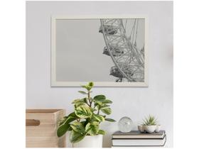 Quadro Decorativo All White Roda Gigante 35x47cm Quadro Decorativo All White Roda Gigante 35x47cm
