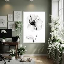 Quadro Decorativo Alma De Flor 70x50cm Mold Branca Quadro Decorativo Alma De Flor 70x50cm Mold Branca