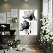 Quadro Decorativo Almas De Flores 70x50cm Mold Preta Quadro Decorativo Almas De Flores 70x50cm Mold Preta