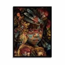 Quadro Decorativo Amazônia 60 x 90 moldura Caixa Preta