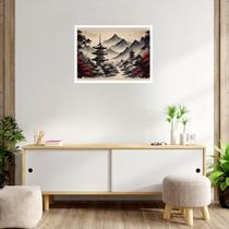 Quadro Decorativo Ambiente Japonês - 50x70cm