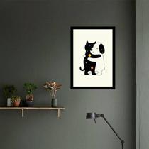 Quadro Decorativo Amigos Apesar das Diferenças 45x34cm Quadro Decorativo Amigos Apesar das Diferenças 45x34cm