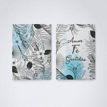 Quadro Decorativo amor fé e gratidão v11 30x20cm