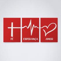 Quadro Decorativo Amor & Gratidão 30x20cm - Elegante