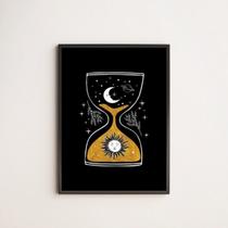 Quadro Decorativo Ampulheta Universo 24x18cm Quadro Decorativo Ampulheta Universo 24x18cm