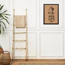 Quadro Decorativo Anda Com Fé Eu Vou 24x18cm - com vidro Quadro Decorativo Anda Com Fé Eu Vou 24x18cm - com vidro