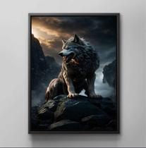 Quadro Decorativo Animais Lobo Quartos Salas Moderno Decoração Quadro Decorativo Animais Lobo Quartos Salas Moderno Decoração