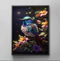 Quadro Decorativo Animais Pássaro Aves Colorido Salas Moderno Decoração