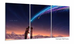 Quadro Decorativo Anime 3 peças 120x60 cm em tecido Quadro Decorativo Anime 3 peças 120x60 cm em tecido