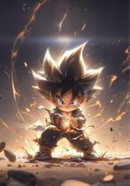 Quadro Decorativo Anime Dragon Ball 20x28 Placa MDF Decoração Quarto Sala