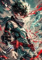 Quadro Decorativo Anime My Hero Academia 20x28 Placa MDF Decoração Quarto Sala