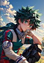 Quadro Decorativo Anime My Hero Academia 20x28 Placa MDF Decoração Quarto Sala