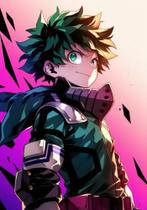Quadro Decorativo Anime My Hero Academia 20x28 Placa MDF Decoração Quarto Sala