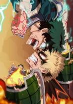 Quadro Decorativo Anime My Hero Academia 20x28 Placa MDF Decoração Quarto Sala