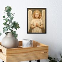 Quadro Decorativo Anjo Menininha 24x18cm