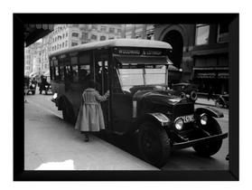 Quadro Decorativo Antigo Ônibus Retro Vintage