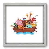 Quadro Decorativo - Arca de Noé - 33cm x 33cm - 106qdib