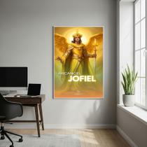 Quadro Decorativo Arcangel Jofiel - 70x50cm Cor:Moldura Preta