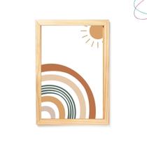 Quadro Decorativo Arco-íris Boho Escandinavo