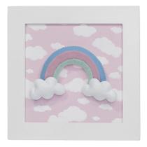 Quadro Decorativo Arco-íris Quarto Bebê Infantil Menina Quadro Decorativo Arco-íris Quarto Bebê Infantil Menina