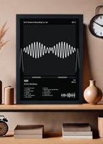 Quadro Decorativo Arctic Monkeys AM (Dark) Com Vidro Tamanho:21cm x 30cm (A4)