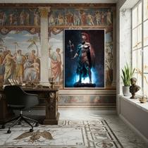 Quadro Decorativo Ares Deus Grego da Guerra - 70x50cm