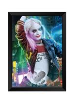 Quadro Decorativo Arlequina com acrílico A4