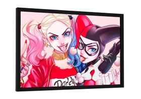 Quadro decorativo - arlequina harley quinn dc comics