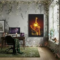 Quadro Decorativo Arquétipo Chave Mágica Dourada - 70x50cm Quadro Decorativo Arquétipo Chave Mágica Dourada - 70x50cm