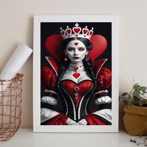 Quadro Decorativo Arquétipo Rainha Copas 33x24cm - com vidro