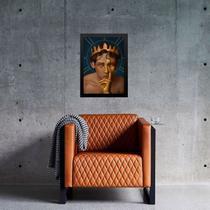 Quadro Decorativo Arquétipo Rei Midas 45x34cm - com vidro Quadro Decorativo Arquétipo Rei Midas 45x34cm - com vidro