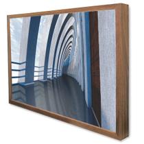 Quadro Decorativo Arquitetura Corredor Minimalista em Moldura Caixa Quadro Decorativo Arquitetura Corredor Minimalista em Moldura Caixa