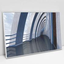 Quadro Decorativo Arquitetura Corredor Minimalista em tela Canvas