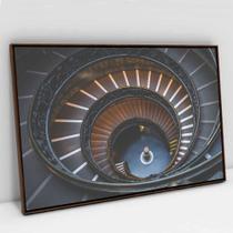 Quadro Decorativo Arquitetura Escadas em Espiral em tela Canvas Quadro Decorativo Arquitetura Escadas em Espiral em tela Canvas