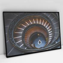 Quadro Decorativo Arquitetura Escadas em Espiral em tela Canvas Quadro Decorativo Arquitetura Escadas em Espiral em tela Canvas