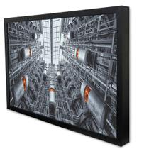 Quadro Decorativo Arquitetura Visão dos Elevadores em Moldura Caixa