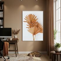Quadro Decorativo Arranjo Seco 70x50cm Mold Preta