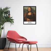Quadro Decorativo Art Collection, Mona Lisa Moldura Caixa, Preta