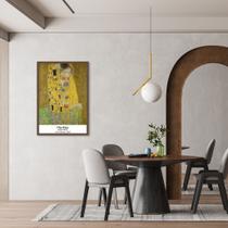 Quadro Decorativo Art Collection, The Kiss Moldura Caixa, Marrom Cafe