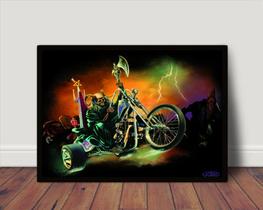 Quadro Decorativo Arte Custom Motociclismo Arte J Cruz 42x29