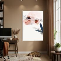 Quadro Decorativo Arte Delicada De Flor 70x50cm Mold Branca Quadro Decorativo Arte Delicada De Flor 70x50cm Mold Branca